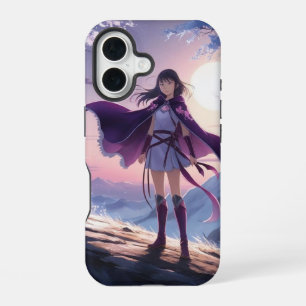Anime-Kriegerin-Mädchen   Fantasy-Geist-Fuchs-Hand iPhone 16 Hülle
