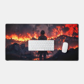 Anime-Kriegerpult Schreibtischunterlage (Tastatur & Maus)