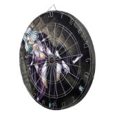 Anime-Kriegers-Mädchen Dartscheibe (Vorderseite rechts)