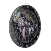 Anime-Kriegers-Mädchen Dartscheibe (Vorderseite Links)