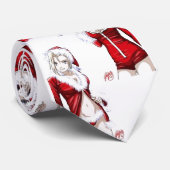 Anime-Küken-WeihnachtsKrawatte Krawatte (Gerollt)