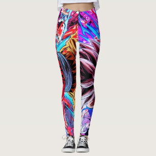 Anime-Kunst-Cartoon auf individuell angepasster en Leggings