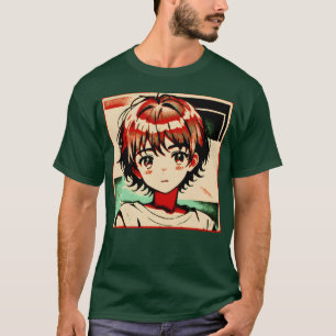 Anime-Kunst kawaii retro T-Shirt