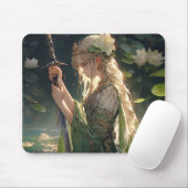 Anime Lady of Lake Mousepad (Mit Mouse)