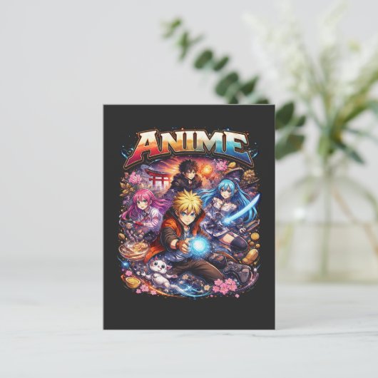 Anime Legends Postkarte (Stehend Vorderseite)