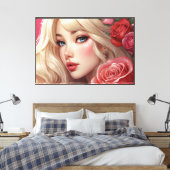 Anime Leinwanddruck im Stretchformat (Insitu (Schlafzimmer))