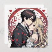 Anime Liebe Einladung (Vorne/Hinten)