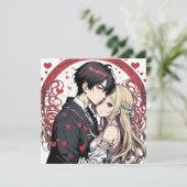 Anime Liebe Einladung (Stehend Vorderseite)