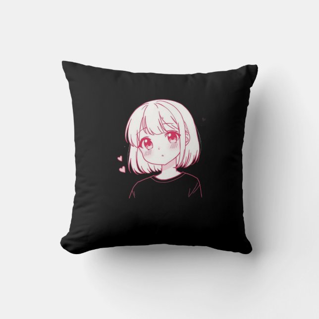 "Anime-Liebes-Vibes" Kissen (Vorderseite)