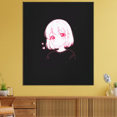 "Anime-Liebes-Vibes" Leinwanddruck (Insitu (Wohnzimmer))
