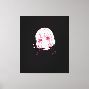 "Anime-Liebes-Vibes" Leinwanddruck