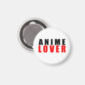 Anime-Liebhaber Magnet (Vorderseite/Rückseite)