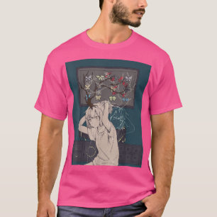 Anime Lofi Girl Retro 90er ästhetische japanische  T-Shirt