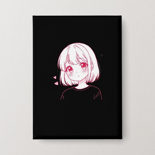 "Anime Love Vibes" Button (Vorderseite)