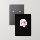 "Anime Love Vibes" Button (Vorderseite/Rückseite)