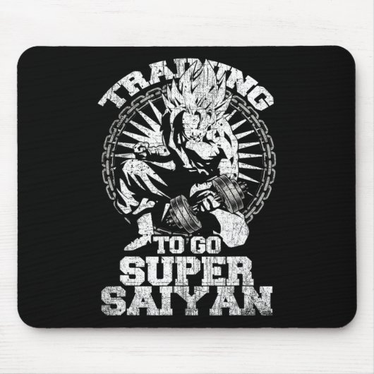 Anime Lover Bodybuilder Funny Workout Fitness Gym Mousepad (Vorne)