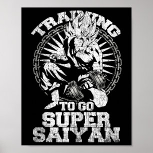 Anime Lover Bodybuilder Funny Workout Fitness Gym Poster