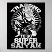 Anime Lover Bodybuilder Funny Workout Fitness Gym Poster (Vorne)