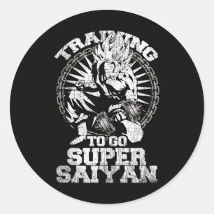 Anime Lover Bodybuilder Funny Workout Fitness Gym Runder Aufkleber