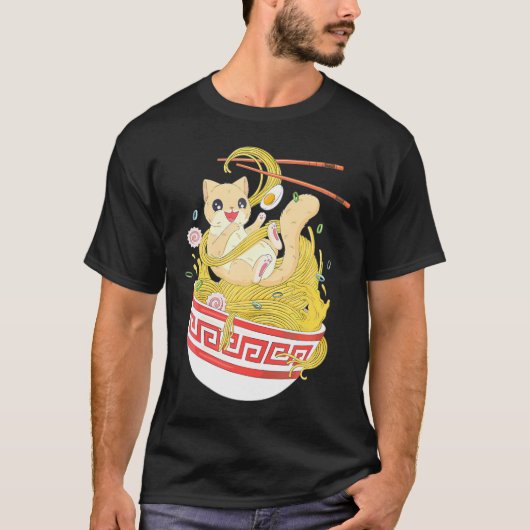 Anime Lover Kawaii Stuff Bowl Ramen Noodle Japanes T-Shirt (Vorderseite)