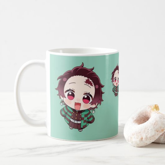 Anime Lovers Mug - Trendy Niedlich Anime Character Kaffeetasse (Mit Donut)