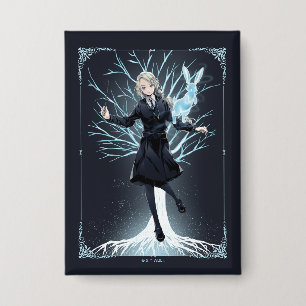 Anime Luna Lovegood's Rabbit Patronus Button