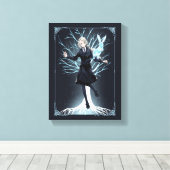 Anime Luna Lovegood's Rabbit Patronus Leinwanddruck (Insitu (Holzboden))