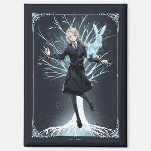 Anime Luna Lovegood's Rabbit Patronus Magnet