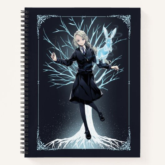 Anime Luna Lovegood's Rabbit Patronus Notizblock (Vorderseite)