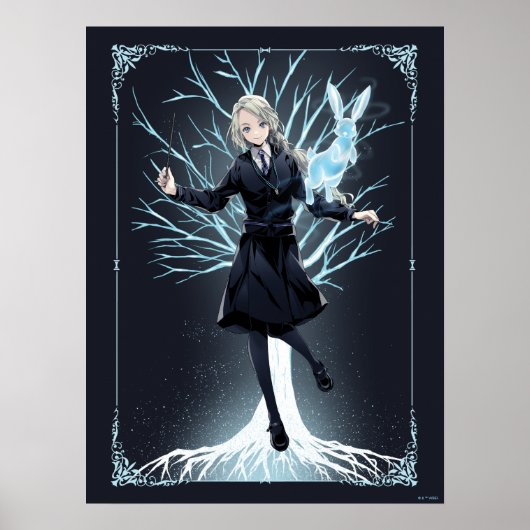 Anime Luna Lovegood's Rabbit Patronus Poster (Vorne)