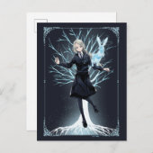 Anime Luna Lovegood's Rabbit Patronus Postkarte (Vorne/Hinten)