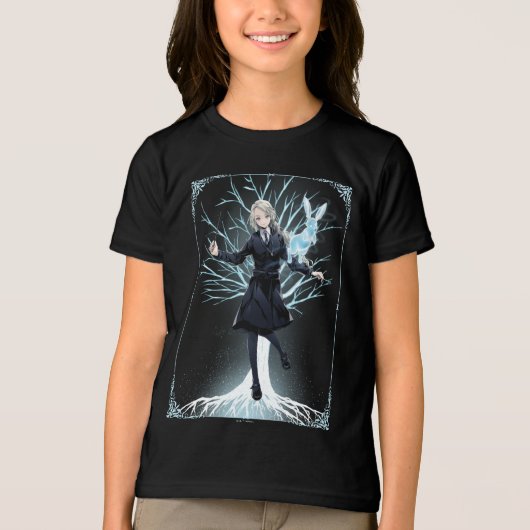 Anime Luna Lovegood's Rabbit Patronus Tri-Blend Shirt (Vorderseite)