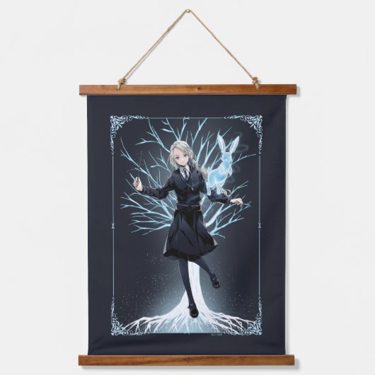Anime Luna Lovegood's Rabbit Patronus Wandteppich Mit Holzrahmen (Vorderseite)