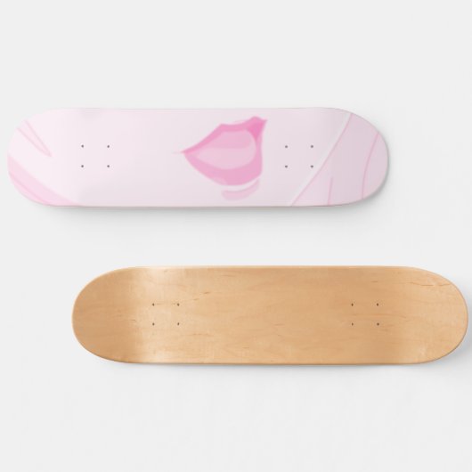 Anime Lush Lips Skateboard Deck (Horizontal)