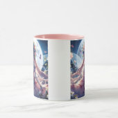 Anime-Mädchen-Blumen-Mond-Fee Tasse (Zentrum)