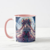 Anime-Mädchen-Blumen-Mond-Fee Tasse (Links)