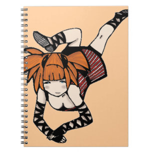 Anime-Mädchen-Cartoon-Zeitschriften-Notizbuch Notizblock