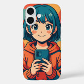 Anime Mädchen. Case-Mate iPhone Hülle (Rückseite)