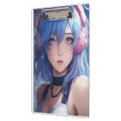 Anime-Mädchen-Design trendy stilvolles Klemmbrett  (Links)