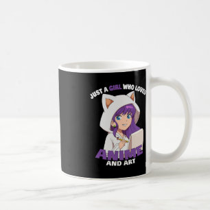 Anime-Mädchen Einfach ein Mädchen, das Anime und K Kaffeetasse