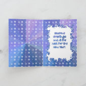 Anime-Mädchen-Feiertags-Gruß Feiertagskarte (Innenseite)