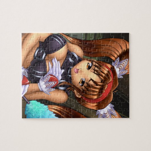 Anime-Mädchen - Honig Puzzle (Horizontal)