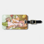 Anime-Mädchen in Fox Cosplay Gepäckanhänger (Vorderseite horizontal)