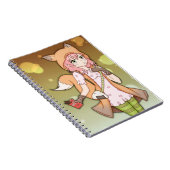 Anime-Mädchen in Fox Cosplay Notizblock (Rechte Seite)