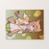 Anime-Mädchen in Fox Cosplay Puzzle (Horizontal)