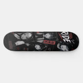 Anime-Mädchen japanischer Emo-Goth-Stil Skateboard (Horizontal)
