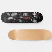 Anime-Mädchen japanischer Emo-Goth-Stil Skateboard (Horizontal)