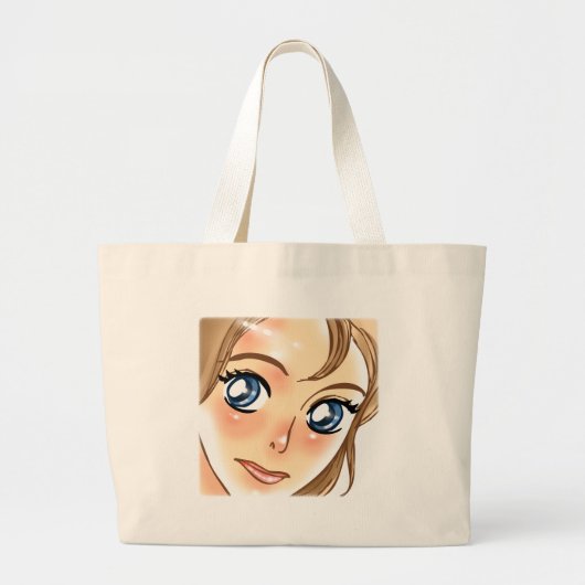 ANIME-MÄDCHEN JUMBO STOFFBEUTEL (Vorne)