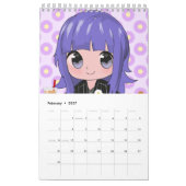 Anime-Mädchen-Kalender Kalender (Feb 2027)