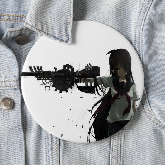 Anime-Mädchen-Knopf Button (Beispiel)
